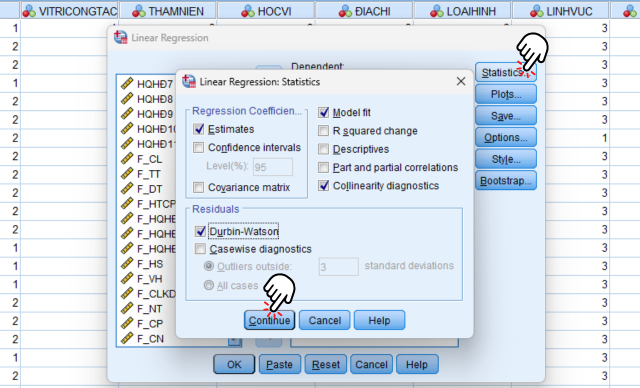 Phân tích hồi quy tuyến tính trong SPSS 26