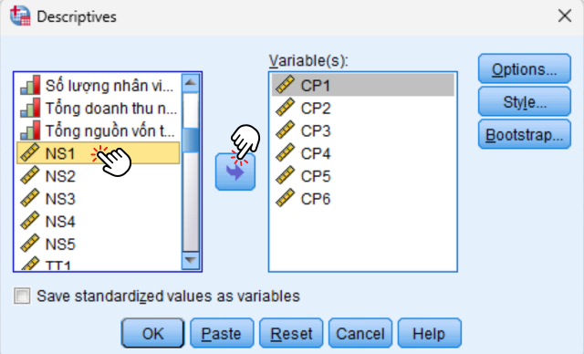 Thống kê mô tả trong SPSS 11